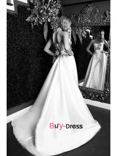2023 Sweetheart Bride Jumpsuit Wedding Dresses With Detachable Train,Elegant Wedding Jumpsuit bjp-0013