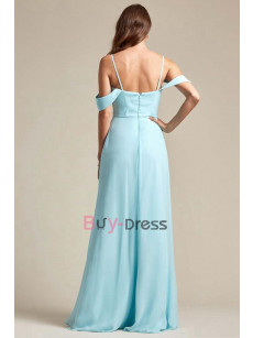 Jade Blue Spaghetti Sweetheart Bridesmaids Dresses, Empire Prom Dresses for Beach Wedding, Vestidos de damas de honor BD-028-1