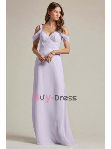 Lavender Off the Shoulder Sweetheart Bridesmaids Dresses, Vestidos de damas de honor BD-012-3