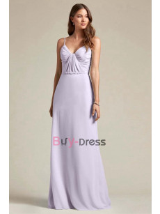 Lavender Spaghetti Empire Bridesmaids Dresses,Robes de demoiselle d'honneur BD-019-3