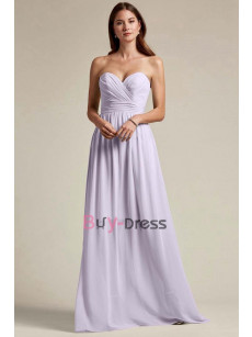 Lavender Strapless Bridesmaids Dresses, Backless Prom Dresses, Vestidos de damas de honorBD-033-3