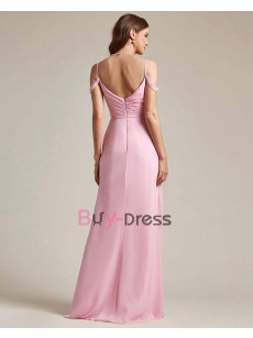 Pink Halter Bridesmaids Dresses, Robes de demoiselle d'honneur BD-009-1