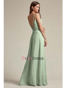 Lilac Spaghetti Sweetheart Bridesmaids Dresses, Backless Prom Dresses, Brautjungfernkleider BD-032-2