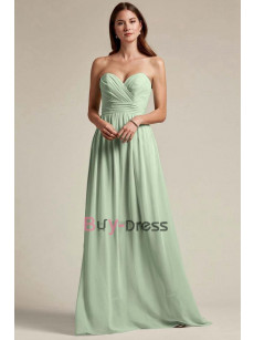 Watermelon Strapless Bridesmaids Dresses, Backless Prom Dresses, Vestidos de damas de honor BD-033-2