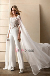 2022 Spring New Arrival Beautiful Bridal Jumpsuit Wedding Dresses WBJ110