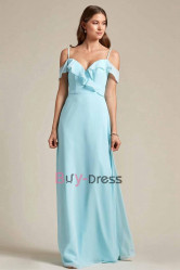 Aqua Green Spaghetti Sweetheart Bridesmaids Dresses, Special Occasion Dresses, Robes de demoiselle d'honneur BD-045-1