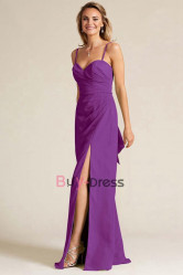Fuchsia Sexy Spaghetti Bridesmaids Dresses, prom dresses long, Vestidos de damas de honor BD-043-2