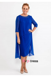 Gorgeous Royal Blue Chiffon Mother Of The Bride Dresses, Dressy Women's Dresses MD0045
