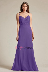 Grape Spaghetti Sweetheart Bridesmaids Dresses, Guests Dresses for Wedding,Vestidos de damas de honor BD-040-2