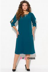 Greenblack Chiffon lovely Half Sleeves Mid-Calf Mother Of The Groom Dresses MD0009-2