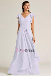 Modern Lilac Chiffon Bridesmaids Dresses, Sweetheart Empire Prom Dresses, Brautjungfernkleider BD-030-4