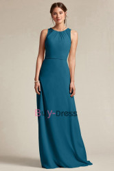 Greenblack Hunter Chiffon Bridesmaids Dresses, Empire Prom Dresses, Vestidos de damas de honor  BD-029-3