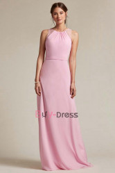 New Arrival Pink Chiffon Bridesmaids Dresses, Empire Prom Dresses, Vestidos de damas de honor BD-029-1