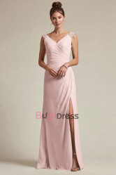 Pink Modern Bridesmaids Dresses,Sweetheart Prom Dresses, Vestidos de damas de honor BD-035-4