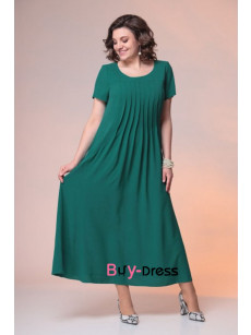Glamorous Ankle-Length Dark Green Plus Size Mother Of The Groom Dresses MD0029-1