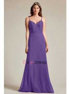 Grape Spaghetti Sweetheart Bridesmaids Dresses, Guests Dresses for Wedding,Vestidos de damas de honor BD-040-2