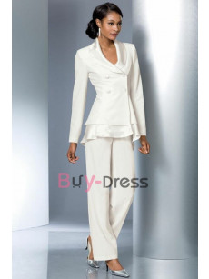 2022 Women's New Arrival Pant Suit Ivory Formal Mother of the Bride Pant Suit TS002