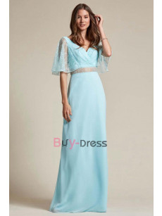 Jade Blue Sweetheart Empire Bridesmaids Dresses for Beach Wedding, Brautjungfernkleider BD-020-1