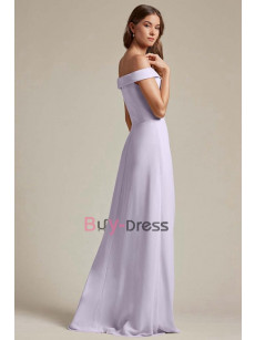 New Arrival Lilac Dressy Bateau Bridesmaids Dresses, Vestidos de damas de honor BD-023-4